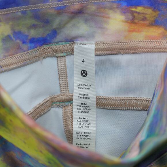 Lululemon Cargo SHR Hiking Tight 25" – Altered Nature Multi – Women’s 4 – NWT - Picture 8 of 9